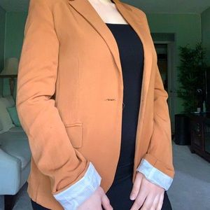 F21 brown blazer